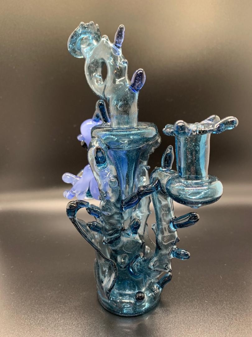23 Glass X AL's Boro Creations X Kai Brown Glass UV Recycler 